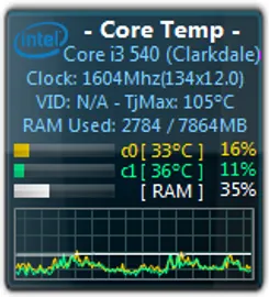 Core Temp Коре Темп — скриншот 1